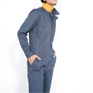 TOMS x Wildfang Utility Coverall Jumpsuit Women Large Workwear Denim Style L